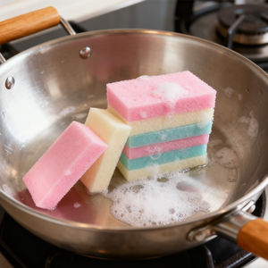 Esponja Nano Super Forte para Limpeza Doméstica de Cozinha, Descontaminação Sanitária - Product Image 2