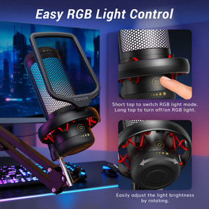 Tonor Tc310 + Mới Đến Micros Microfone Mikrofon Microfono Chuyên Nghiệp Chơi Game Mic RGB Microphone Với Boom Cánh Tay Đứng - Product Image 4