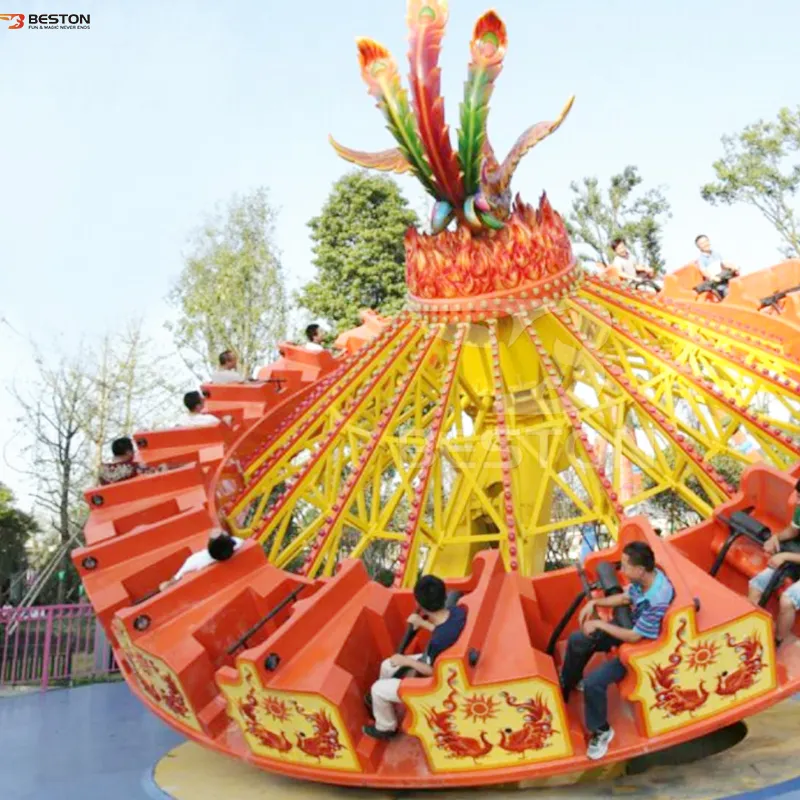 Công Viên Giải Trí Beston Rides Thiết Bị Lửa Điện Phoenix Turntable Theme Park Ride