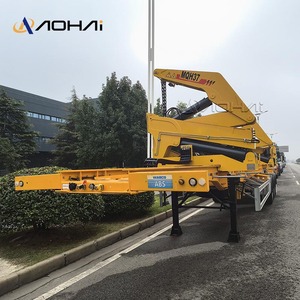 مقطورة رافعة جانبية بسعر المصنع 3 محاور محمل ذاتي هيدروليكي قابل للتمديد 40 قدم مقطورة - Product Image 2