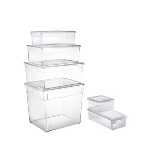 Trung Quốc 10L rõ ràng Snap nắp trong suốt Stackable hộp lưu trữ trên bán - Product Image 6