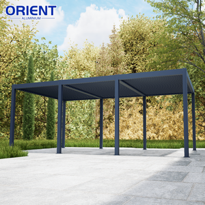 Pérgola Bioclimática Moderna para Jardín Exterior, con Soportes para Persianas, Pantallas y Motorizada - Product Image 5