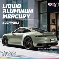Film adhésif vinyle PET liquide aluminium mercure anti-rayures pour voiture, vente directe usine, auto-cicatrisant, fonction de changement de couleur