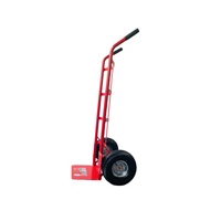 Carretilla de carga de coche de tigre de empuje manual engrosada de doble rueda, remolque de manipulación de acero con máquina de soldadura, compras de cilindro de oxígeno