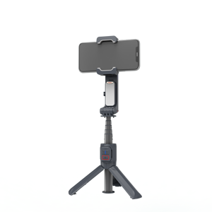 Estabilizador cardán de vídeo con luz LED plegable al por mayor <span class=keywords><strong>para</strong></span> teléfonos inteligentes, cámaras DSLR, superventas, palo de selfie deslizante, seguimiento facial - Product Image 1