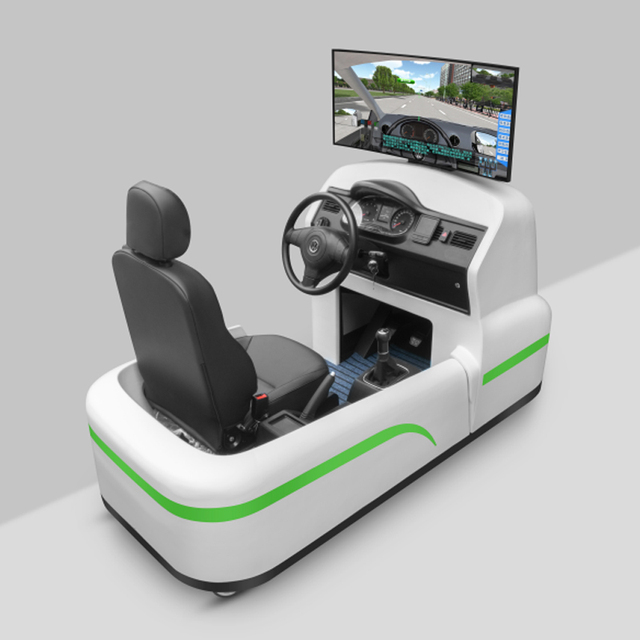 Left Right Drive Driving School Option Metal Steering Clutch Pedals Simulator for Beginners License Practice Drive Training