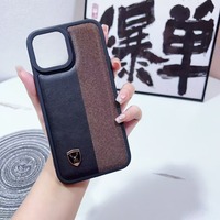Coque de téléphone portable en cuir antichoc personnalisée de luxe, très vendue, pour iPhone 12 13 14 15 16 17 18 Pro Max