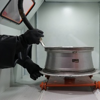 Machine automatique de sablage de roue d'équipement de sablage de haute performance H-1010-DH