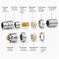 Connecteur de transmission d'alimentation Bexkom série B en laiton plaqué or à faible coût, avec fiche mâle, prise femelle et intensité de 1,5-25A