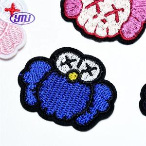 कार्टून तिल सड़क के पंजे अर्ध-विनिर्मित कढ़ाई कपड़े बैग जूते के लिए सजावटी स्टिकर - Product Image 5