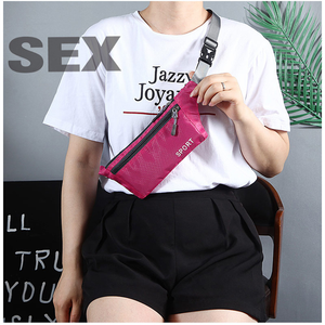 Sacs de taille en Nylon de haute qualité pour femmes sac banane jaune moyen personnalisé sac de poitrine étanche à fermeture éclair pour courir lettre de cyclisme - Product Image 3