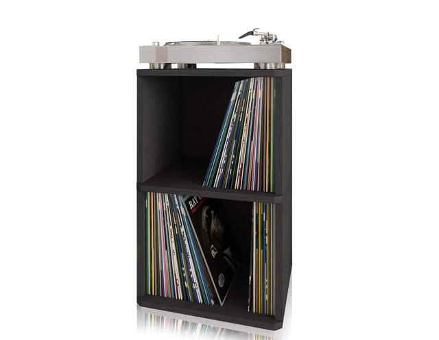 Vinyl record storage rack - double-layer bookshelf storage rack (can hold 170 albums)