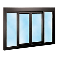Ventana Corredera de Aluminio con Rotura de Puente Térmico y Doble Acristalamiento NFRC para Villa