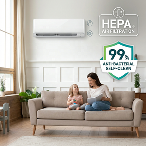 <span class=keywords><strong>Climatiseur</strong></span> mural split à inverter R32 A+++ avec filtration HEPA, 99% antibactérien, auto-nettoyant pour <span class=keywords><strong>un</strong></span> air sain à la maison - Product Image 1