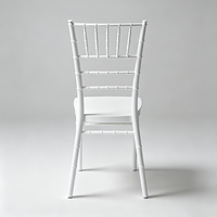 Chaise en plastique blanche empilable pour jardin, mariage, événement, banquet, fête, fabriquée en Chine