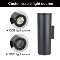 Lampe murale LED extérieure moderne de style SMD COB, couleur personnalisable, pour la construction, la décoration, les patios