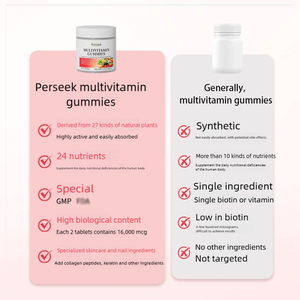 Gomitas de Colágeno con Vitaminas, Biotina y Zinc para Adultos, Antienvejecimiento, Antiarrugas, Iluminadoras, Blanqueadoras para Piel y Cabello, Marca Privada OEM ODM - Product Image 4