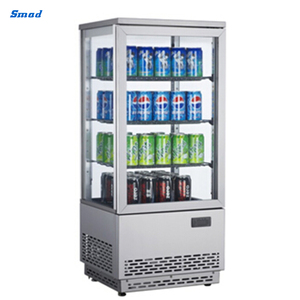 Commercial Fridge Glass Door Display Cabinet Ice Upright <b>Freezer</b> Dss-350wbr(d) Commercial Fridge - Product Image 4