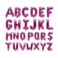 Ballons en aluminium de haute qualité, grands ballons en forme de lettres de 16 pouces, articles et fournitures de décoration pour fêtes, ballons en mylar en forme de lettres.