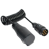 Adaptateur de câble d'extension européen de haute qualité, prise d'alimentation de remorque 13 broches vers prise de remorque 7 broches