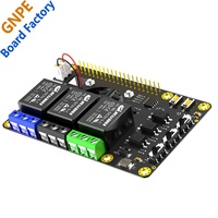 Carte d'extension de relais à semi-conducteurs Raspberry Pi avec ventilateur et contrôle de relais 3 voies à LED RGB