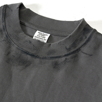 T-shirt court à manches courtes en coton 100% délavé à l'acide 305 g/m² avec logo personnalisé, vente en gros pour l'été