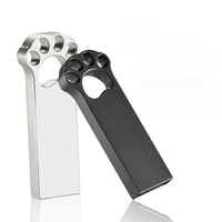 Clé USB personnalisée 64 Go en métal en forme de patte de chat USB 2.0 3.0 avec gravure haute vitesse Garantie 1 an - Nouveau souvenir de remise de diplôme