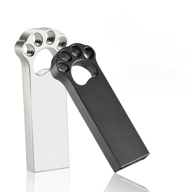 Personalized 64GB Cat Claw Metal USB 2.0 3.0 Flash Drive with High-Speed Engraving 1-Year Warranty-New Graduation Souvenir