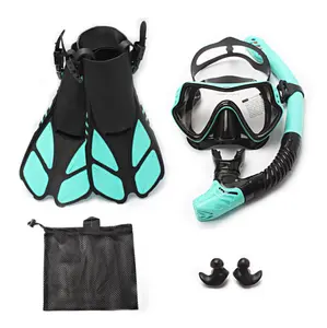 Outdoor sports supplies, professional free swimming fins diving goggles breathing tube three-piece snorkeling set