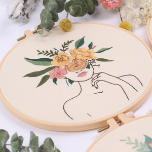 Nouveau design – <span class=keywords><strong>Broderie</strong></span> artistique corporelle DIY – Nouvelle <span class=keywords><strong>broderie</strong></span> DIY très populaire avec cerceaux en bambou - Product Image 2