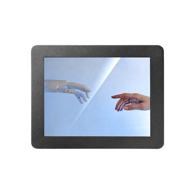 ZHIXIANDA 8 Inch 1024*768 Square Touch Embedded Industrial Monitor