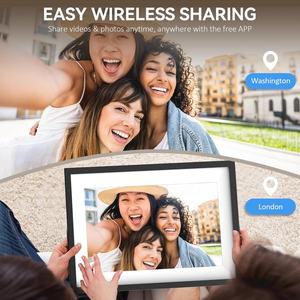 กรอบรูปดิจิตอลอัจฉริยะ Frameo ขนาด 10.1 นิ้ว รองรับ Wifi แชร์รูปภาพไร้สาย <span class=keywords><strong>โหลด</strong></span>รูปภาพจากโทรศัพท์มือถือ FRAMEO - Product Image 4