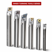 Kit de porte-outils de tournage CNC SCLCR avec barre de perçage compacte et plaquettes CCMT revêtues DLC pour tournage droit/gauche/intérieur