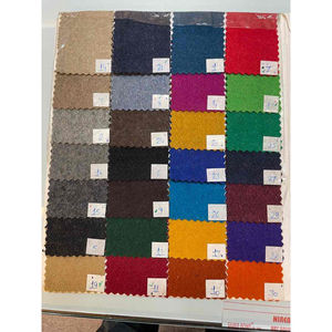 Tissu en laine bordeaux uni 100% laine, tissé, pour vêtements et couture - Product Image 2
