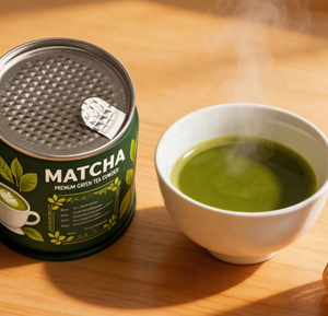Boîte en métal brillante personnalisée de 30g pour matcha, avec bouchon à vis, impression offset du logo, emballage alimentaire en métal de qualité alimentaire pour café et thé vert - Product Image 2
