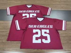 قمصان نسائية صيفية مخصصة بالجملة من FQ، ملابس الشارع على طراز Y2k، قمصان قصيرة بياقة على شكل V مع رسومات أرقام وحروف، تي شيرت كرة القدم الأمريكية - Product Image 3