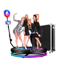 80cm Party-Kamera mit Langsamem Drehmechanismus, 360-Grad-Fotobox, Automatische Video-360-Fotobox mit Kostenloser APP, Vorrätig in USA und EU