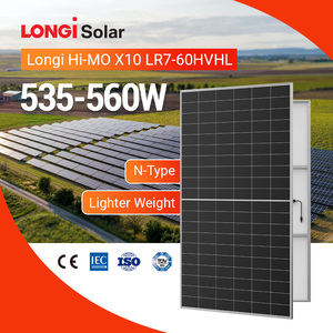 Paneles Solares Longi IP68 Tipo N de 550 Vatios, 535 Vatios, 540 Vatios, Paneles Solares de Vidrio Único - Product Image 1
