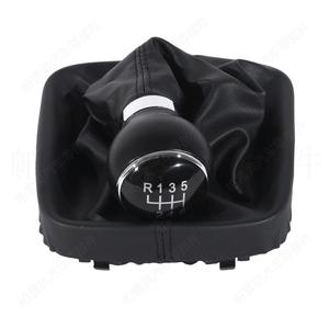 Levier de vitesses Volkswagen Golf 5, 6 vitesses, cuir noir, avec poignée ergonomique intégrée - Product Image 1