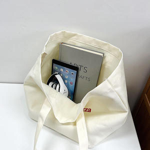 Personalized, reusable, durable, <b>large</b> capacity cotton, customizable printed logo canvas shopping <b>bag</b> - Product Image 5