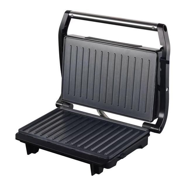 Kitchen Multifunction Double Plate Electric Panini Grill Electric Contact Grill Full Slot Sandwich Press Steak Grill Machine