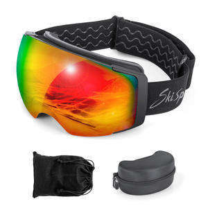 Lunettes de ski anti-buée à double couche pour adultes, lentille sphérique à champ large, taille unique, matériau Tpu, utilisation en extérieur - Product Image 2