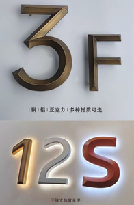 ป้ายโลหะสั่งทำ ตัวอักษรโลโก้ ป้ายธุรกิจ ป้ายโลโก้ติดผนัง 3 มิติ ป้ายโลโก้ธุรกิจโลหะ 3 มิติ สำหรับภายนอกอาคาร - Product Image 4