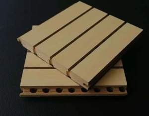 Panneaux acoustiques en bois imperméables WYC de conception graphique moderne, insonorisants pour salon, chambre, hôtel, NRC 90% - Product Image 5