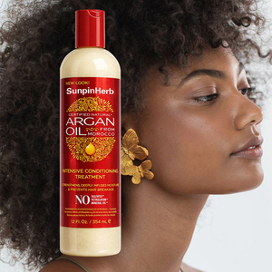 Traitement revitalisant intensif à l'huile d'argan certifiée naturelle Creme of Nature pour cheveux abîmés, force et hydratation - Product Image 6