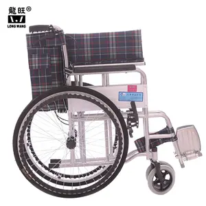 Fauteuil roulant Prix du fournisseur 809 Fauteuil roulant pliable Accueil Hôpital Portable pliant Poids léger Fauteuil roulant manuel