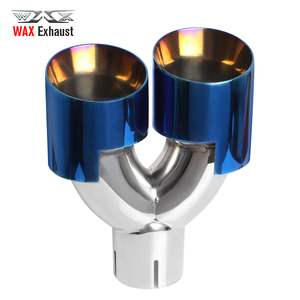 Xe phía sau kép xả lời khuyên đuôi Muffler cho phạm vi Rover trồng Muffler Đuôi Ống Titan xả tip phổ exhaust Mẹo - Product Image 2