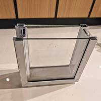 Cloison en verre à double vitrage fixe pour l'intérieur des bureaux, cloison en verre, cloison de séparation, décoration, très populaire