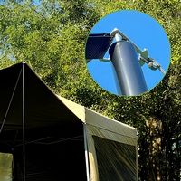Tente-Abri 2-en-1 pour Camping, en Oxford 210D, Taille Personnalisée, OEM ODM, Imperméable, Anti-UV, avec Poteaux, Piquets et Cordes, pour Randonnée et Trekking