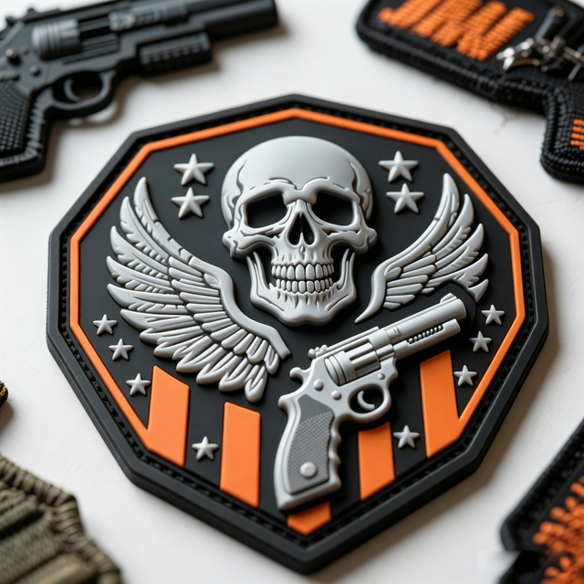Custom Rubber Patch PVC Logo Badge 3D Silicone Emblem Hat Decoration Clothing Label Adhesive Backing Cap Seal Embroidered Tag